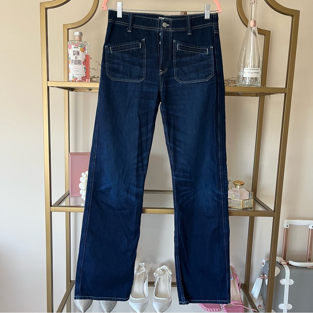 Free People We the Free High-Rise Straight Jeans Size 25